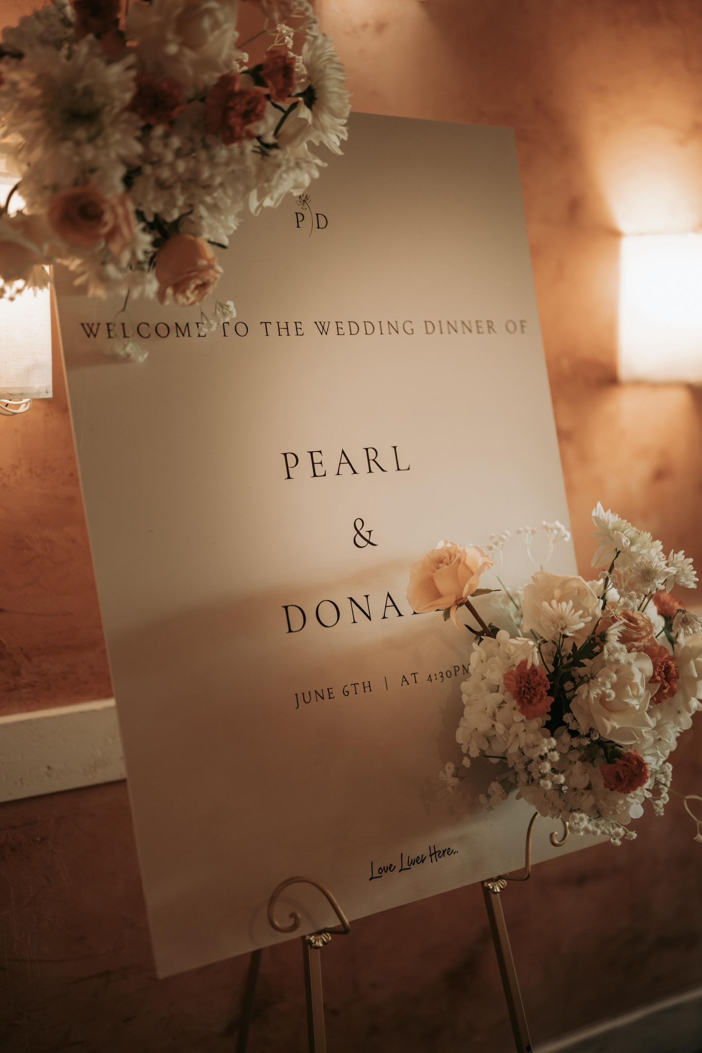 Elegant wedding reception